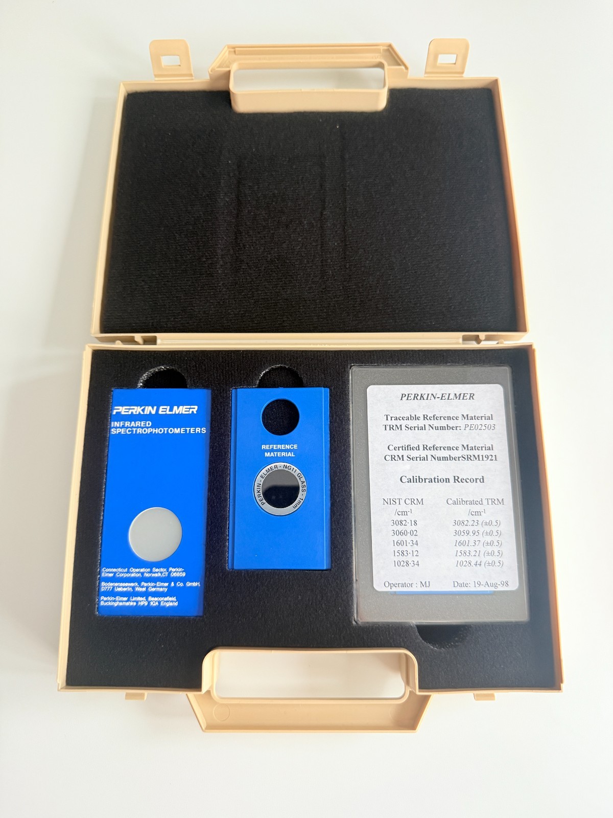 Perkin Elmer Validation Kit Polystyrene-38 Traceable Reference Ng11 Mir