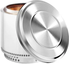 27 Inch Stainless Steel Fire Pit Lid Cover for Outdoor Camping