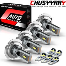 For Vauxhall Insignia B 2017-2024 Low/High Beam H7 + H7 LED Headlight Bulbs Set
