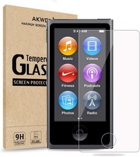 Pack of 2 Tempered Glass Screen Protectors for iPod Nano 7/8th Generation