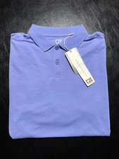 NWT MEN'S CUTTER & BUCK POLO, SIZE: L, COLOR: BLUE (M31)