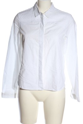 ZARA BASIC Langarmhemd Damen Hemd Gr. DE 38 weiß Business-Look