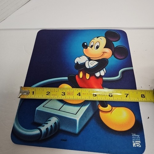 Vintage Disney Software Mouse Pad Featuring Mickey Mouse 8 X 8 Inches New No Tag - Picture 4 of 5