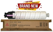 Genuine Ricoh 821107 Magenta Toner SP C430A/C430DN High Yield OEM