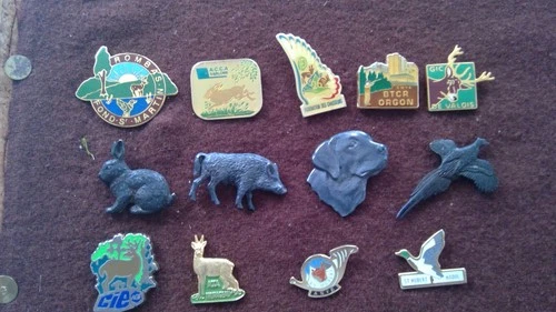 lot of hunting and game pins