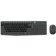 Logitech MK235 Kit Maus Und Tastatur + Aufgeklebte Portugiesisches QWERTY Layout