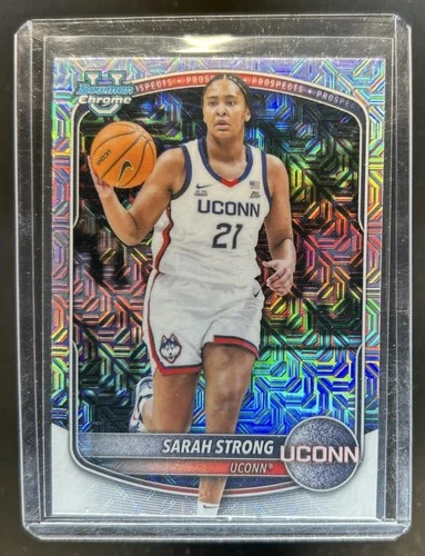 2025-26 Bowman Sarah Strong Chrome Prospects Mojo Refractor #BCP-80 Huskies