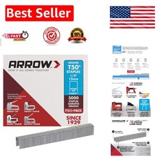 Arrow 508IP Heavy Duty T50 1/2-Inch Staples - 5000-Pack for Crafts Upholstery