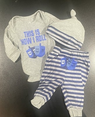 Hanukkah Unique Baby 3 months Outfit set