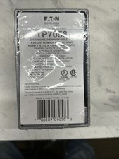 6-Eaton Crouse-Hinds Series TP7058 1-Gang Weatherproof Outlet Box Aluminum 2"