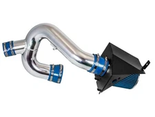 BCP BLUE 12-14 Ford F150 3.5 V6 EcoBoost Heat Shield Cold Air Intake Kit +Filter