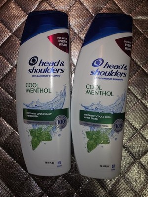 Head & Shoulders Cool Menthol Anti-Dandruff Shampoo 10.10 Fl Oz Lot Of 2