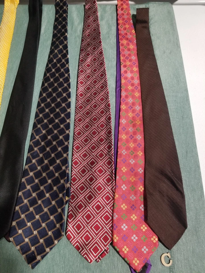 Lote De Colección De 21 Corbatas Para Hombre Jos Ketch Garcia Bugle Boy Patrón A Rayado Audaz Foto 2 de 4