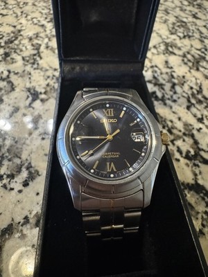 Men's Seiko Perpetual Calendar Watch 8F32-0079 - 100m