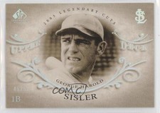 2005 SP Legendary Cuts Holofoil 45/50 George Sisler #32 HOF 7ba