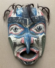 Vintage Northwest Coast Native American / Canadian Wooden Mask