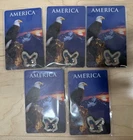 Lot Of 5!!! American Eagle One Gram Of .999 Fine Silver Colorized 🦅 Only 5000