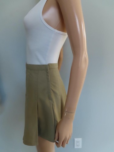 Christian Dior Beige Pleated Mini Skirt F 34/US 2 - Picture 8 of 12