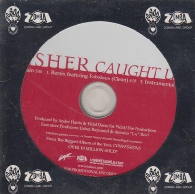 Usher: Caught Up 3-Track PROMO MUSIC AUDIO CD R&B southern hip hop LaFace 2004