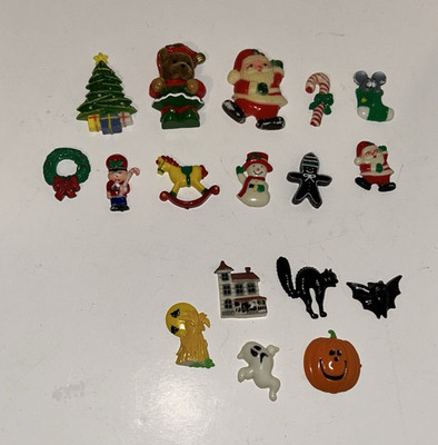 Lot of Holiday Christmas & Halloween Collectible magnets