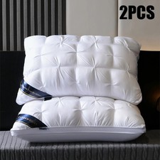 2-Pack Luxury Hotel Bed Pillows Soft Support for Back Stomach Side Sleepers