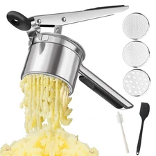 Potato Ricer, Heavy Duty Stainless Steel Potato Masher and Ricer for Mashed P...