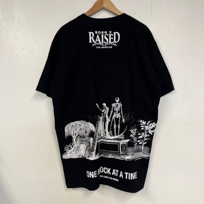 Born x Raised God Loves the Homies One Block At A Time T Shirt Size XXL Black