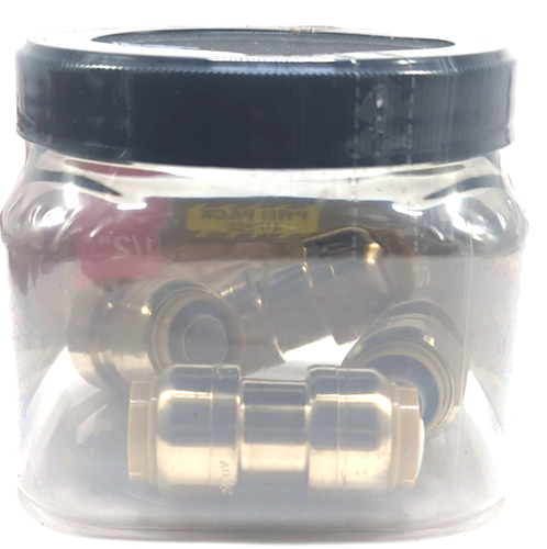 NEW SEALED ~ Shark Bite 1/2" x 1/2" Push-to-Connect Coupling PRO PACK 4-piece - Picture 3 of 6