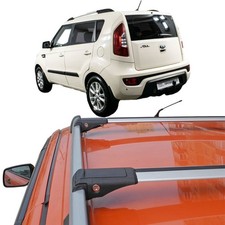 Fit Kia Soul 2014-2022 Roof Rack Cross Bars Silver Carrier Bar 2x Roof Bars Fit Kia Soul 2014-2022 Roof Rack Cross Bars Silver Carrier Bar 2x Roof Bars
