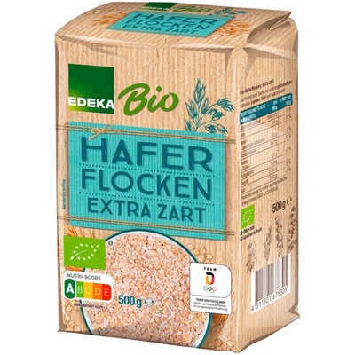 Edeka BIO Haferflocken extra zart 500g Packung