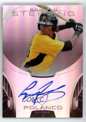 2013 Bowman Sterling Prospect Refractor 23/150 Gregory Polanco #BSAP-GP Auto g2d