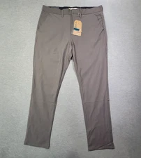 Tailor Vintage Pants Men 38x32 Gray Performance Tech Canaan Slim Fit Stretch NWT