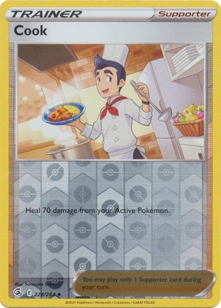 COOK 228/264 FUSION STRIKE POKEMON (REVERSE HOLO, NM)