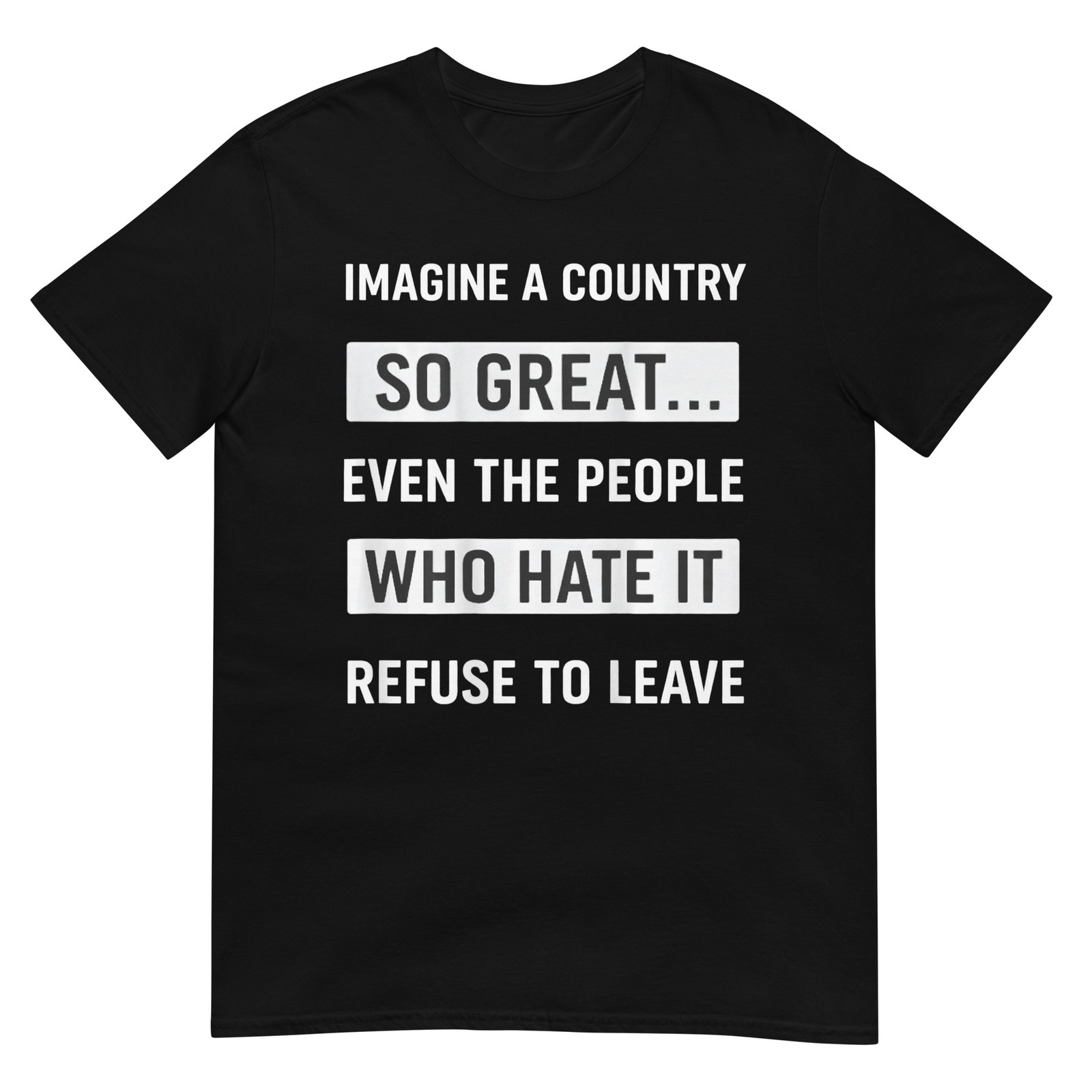 Imagine A Country So Great Even The People Who Hate It T-Shirt