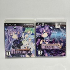 Hyperdimension Neptunia + V Victory Bundle Lot - Playstation 3 PS3 Complete