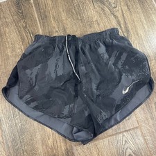 Nike Dri-FIT Running Shorts Youth Small Black Camo Athletic Gym Workout Gorp