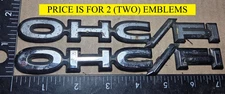 (2) PONTIAC OHC/FI (OHC/F1) EMBLEMS 10027733 {6168}