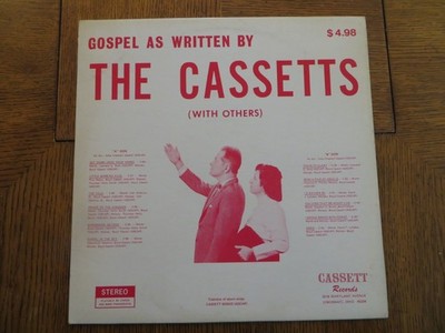 The Cassetts   Gospel As Written By The Cassetts - 1969 691104 Vinyl LP VG/VG+