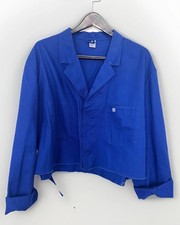 Authentic Vintage French Workwear Jacket Unisex Originally Worn Out, Cut.