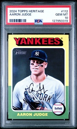 2024 Topps Heritage Aaron Judge #112 PSA 10 Gem Mint