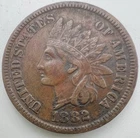 1882 Indian Head Penny XF+ Key Date Full Liberty and Nearly 4 Diamonds!! US Cent