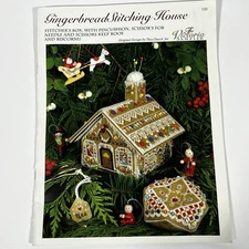Gingerbread Stitching House The Victoria Sampler Cross Stitch Needlework Pattern