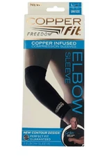 Copper Fit Copper Infused Compression Elbow Sleeve Unisex Size Large