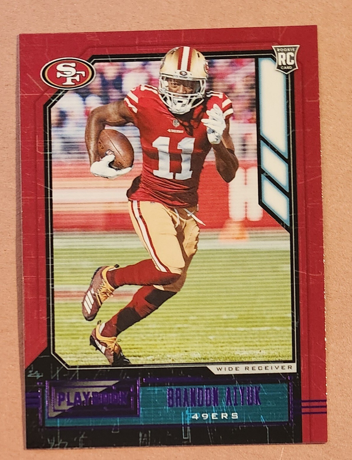 Brandon Aiyuk 2020 Panini Playbook Purple Rookie RC Card #119
