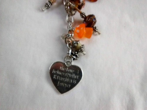 Purse Charm Cross Beaded Mother Daughter gift Chunky Bling Key Chain New - 第 2/7 張圖片