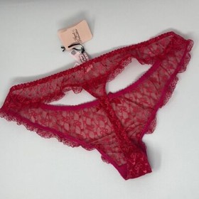 Agent Provocateur Dorotia Pink AP Logo Thong AP5 Extra Large NWT