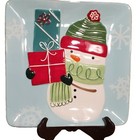 Blue Square Dessert Plate Plates