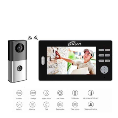 Wireless Visual Doorbell Set. No WiFi