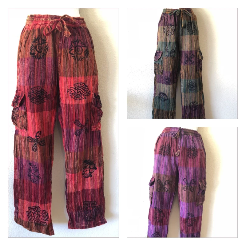 M-2XL Patchwork UNISEX Hippie Gypsy Cotton Trouser Yoga Festival Pants Nepal 503
Opens in a new wind