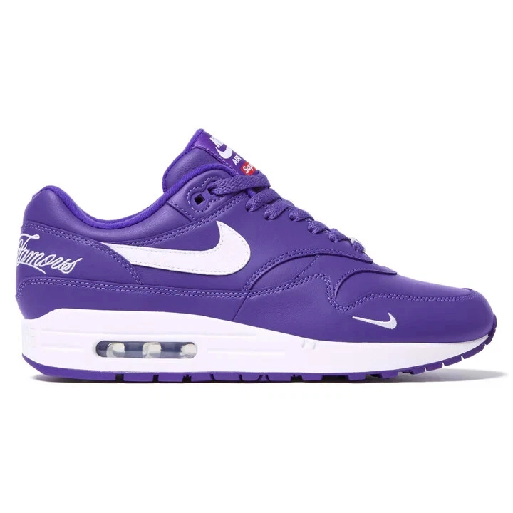 Supreme x Air Max 1 Varsity Violet UK 9,5 / US 10,5   NEUF dans sa boîte
